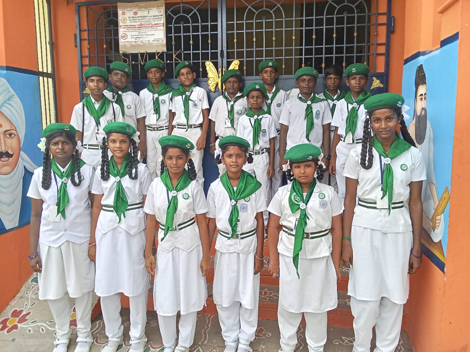 Students in uniform — scouts and guides