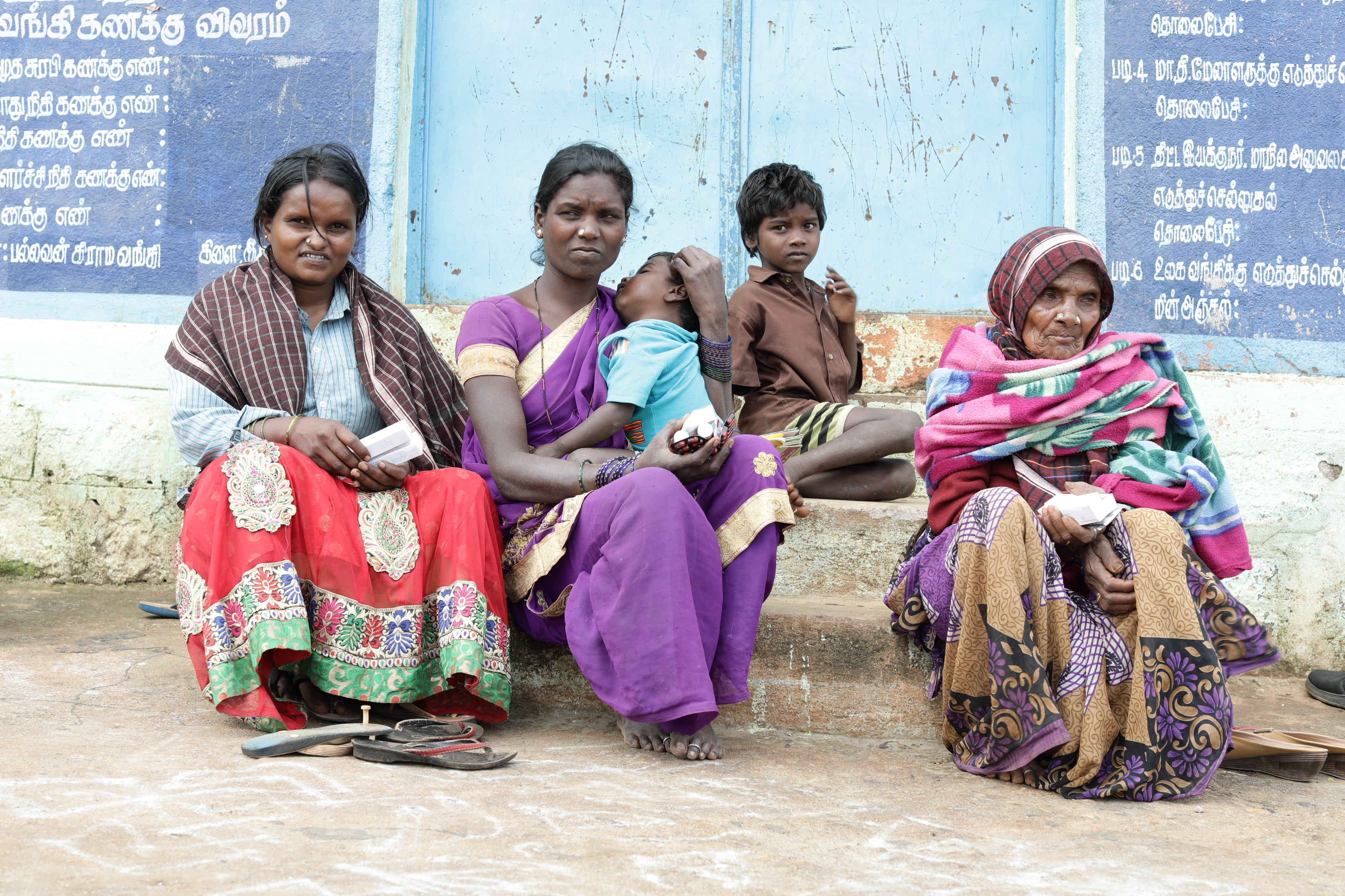 Rural village school children